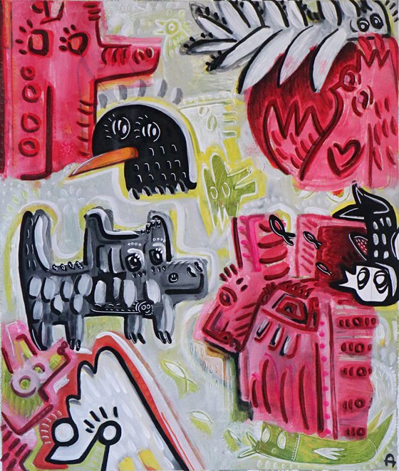 ANIMAL PARTY 82x98cm