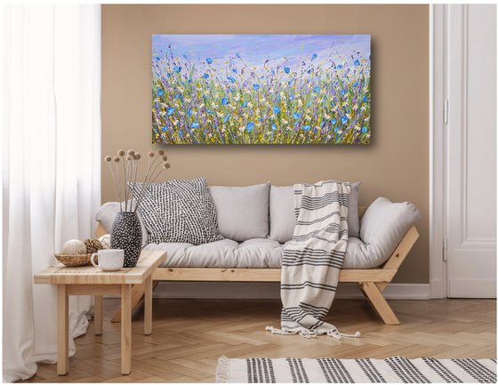 Daisy Dreams - Original Flower Field Painting