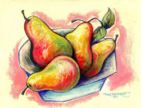 Pears in a Bowl