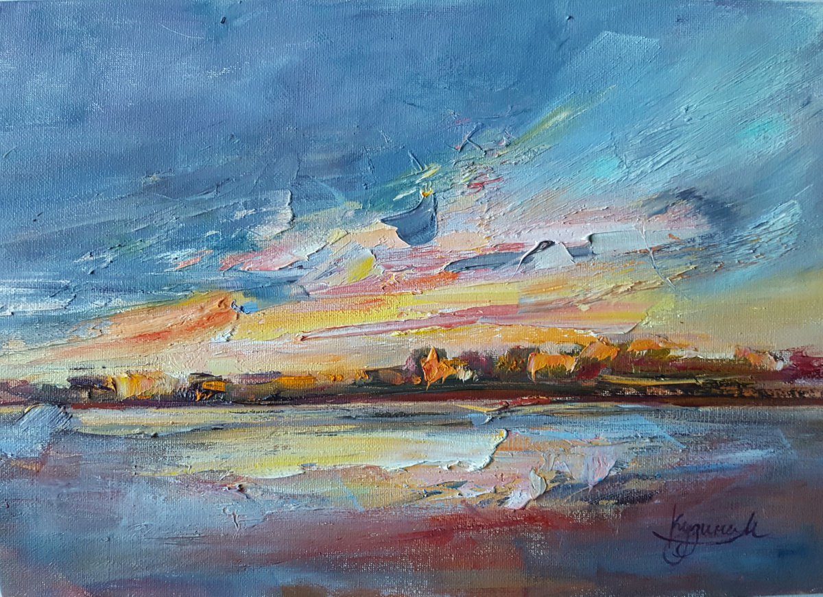 Sunset freedom by Maria Kuzina