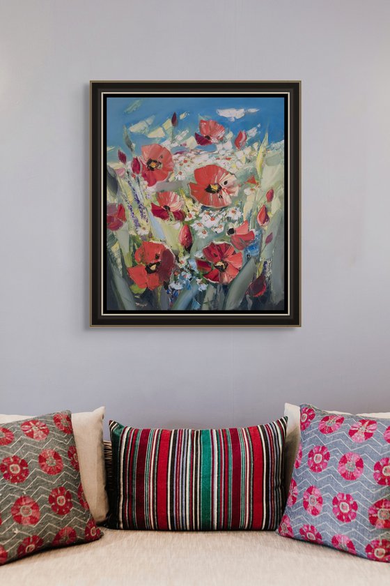 Poppies and Daisies Meadow