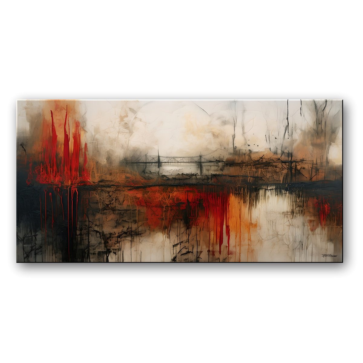 Urban And Pop Cityscapes Giclee Print By Eloise Holbrook, 60 X 30, Bridge Systems, Original Artwork