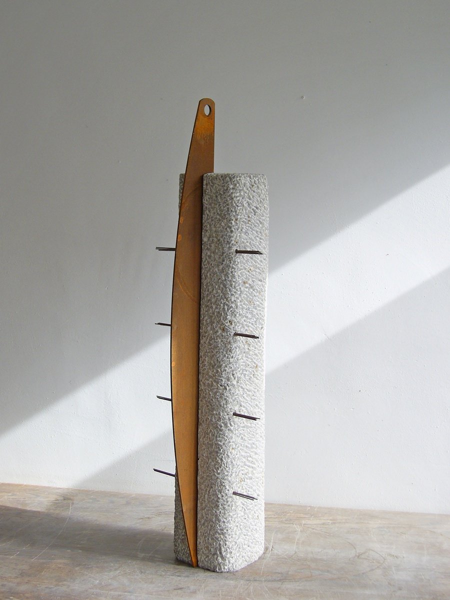 Geometric Stone Sculpture , Sharp By Fieke De Roij, 10 X 35, Artwork For Sale On Artfinder