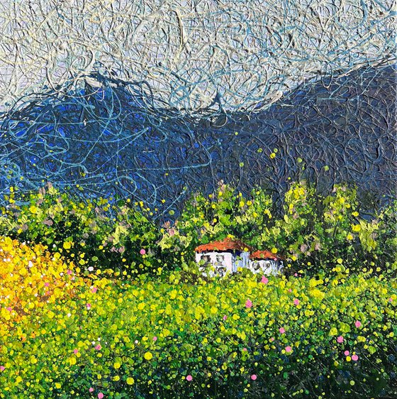 Lavender Dreams of Tuscany - triptych
