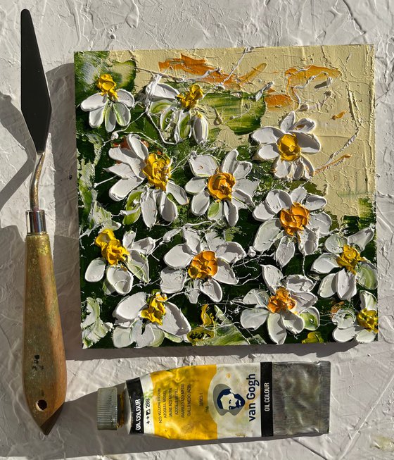 Daisy Chamomile Painting