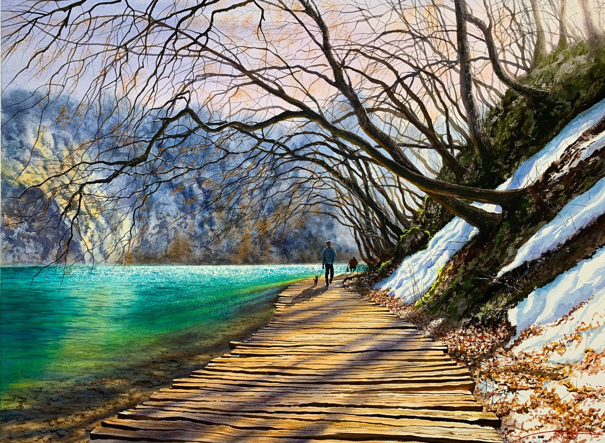 Plitvicka jezera. Spring in Croatia by Igor Dubovoy