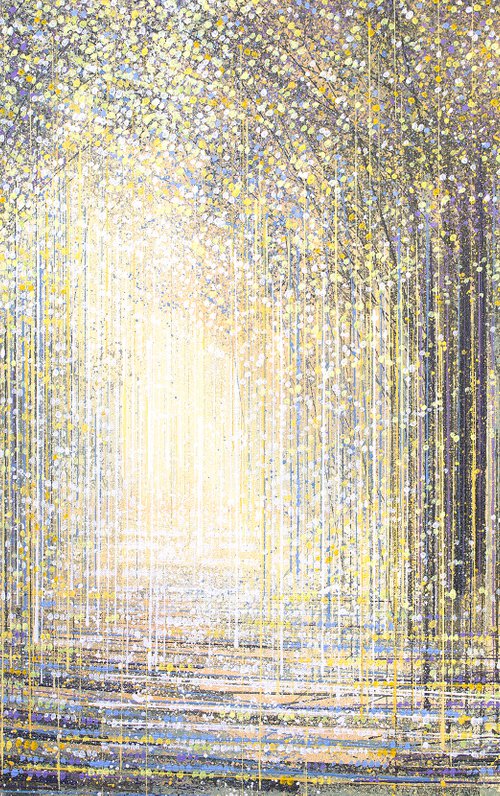 Forest Trees As Night Falls by Marc Todd