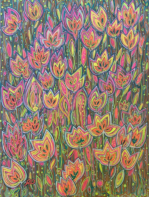 Sunny tulips by Olga Rokhmanyuk | ROArtUS