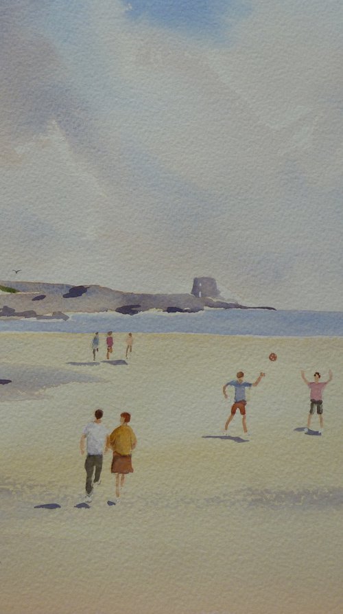 On Portmarnock Beach by Maire Flanagan