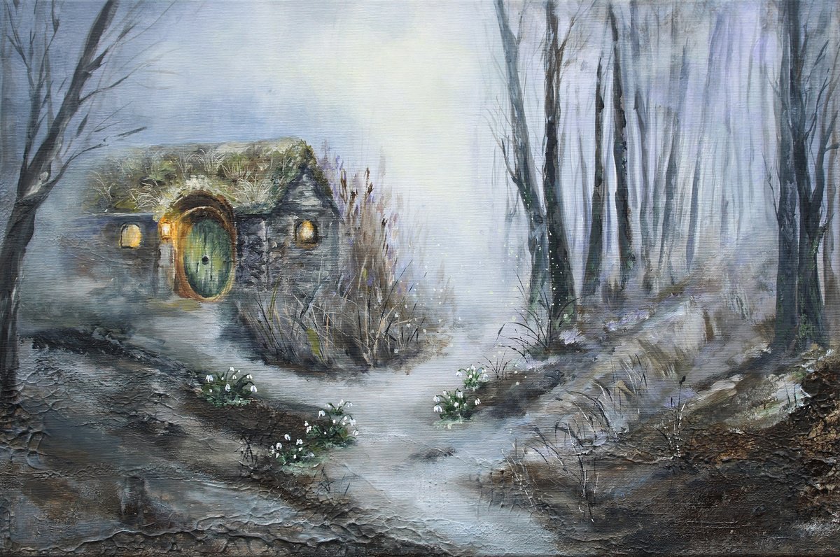 A Hearth Hidden In The Woods By Katerina Koroleva, 24 X 16, Artwork For Sale On Artfinder
