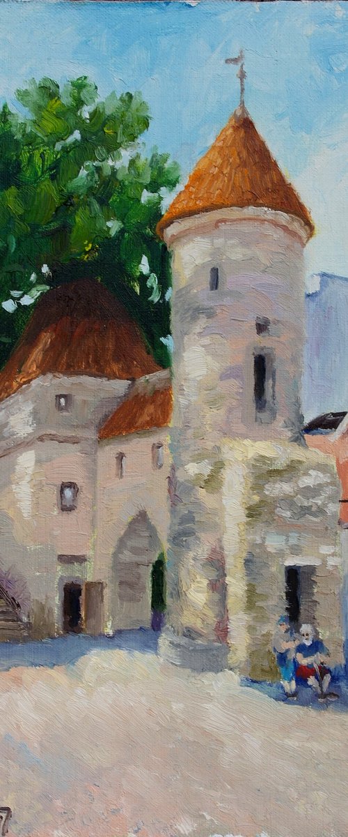 Summer Tallinn, Viru Gate by Juri Semjonov