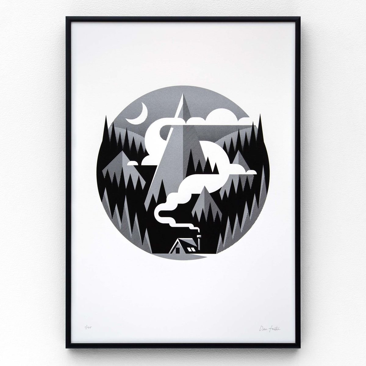 Hideaway A3 limited edition screen print by The Lost Fox