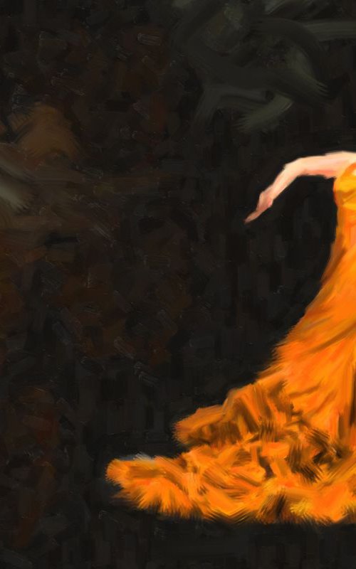 Flamenco dancer by Peter Moderdovsky