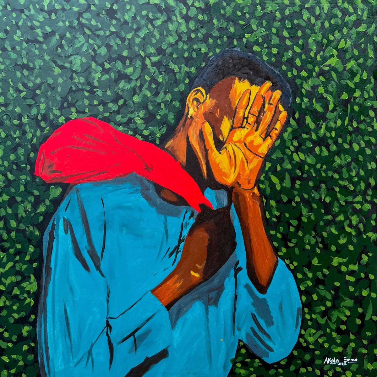 Surrealistic Acrylic Painting , No Add Your Own Join My Own By Emmanuel Akolo, 36 X 36, Artwork For Sale On Artfinder