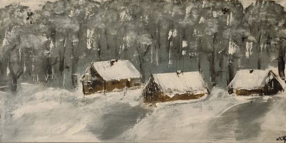 Huts in Winter