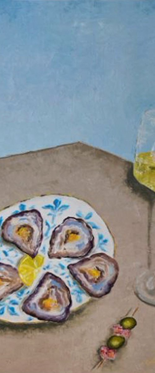 A glass of wine by Anastasia Antia