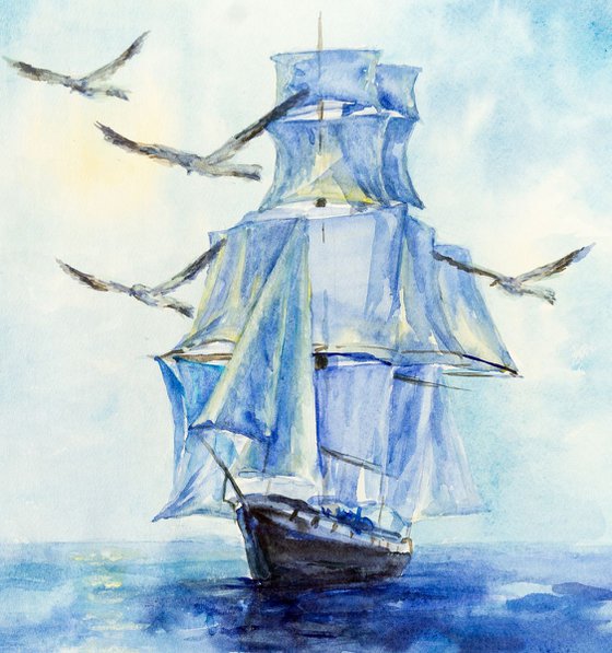 Blue sail