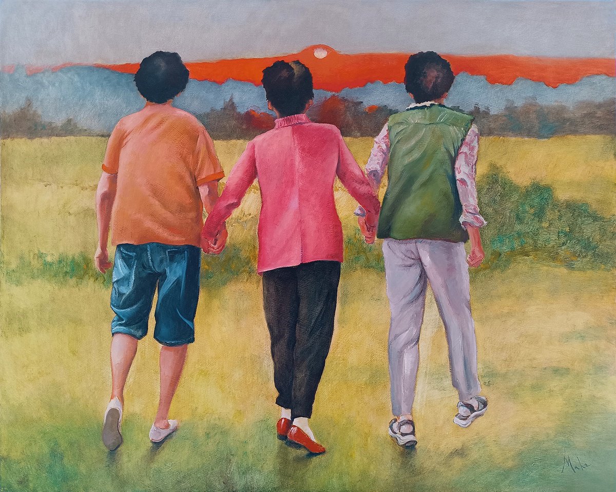 Korean Ladies By Isabel Mahe, 43 X 35, Artwork For Sale On Artfinder