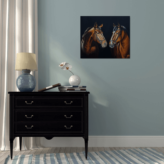 Thoroughbred horses