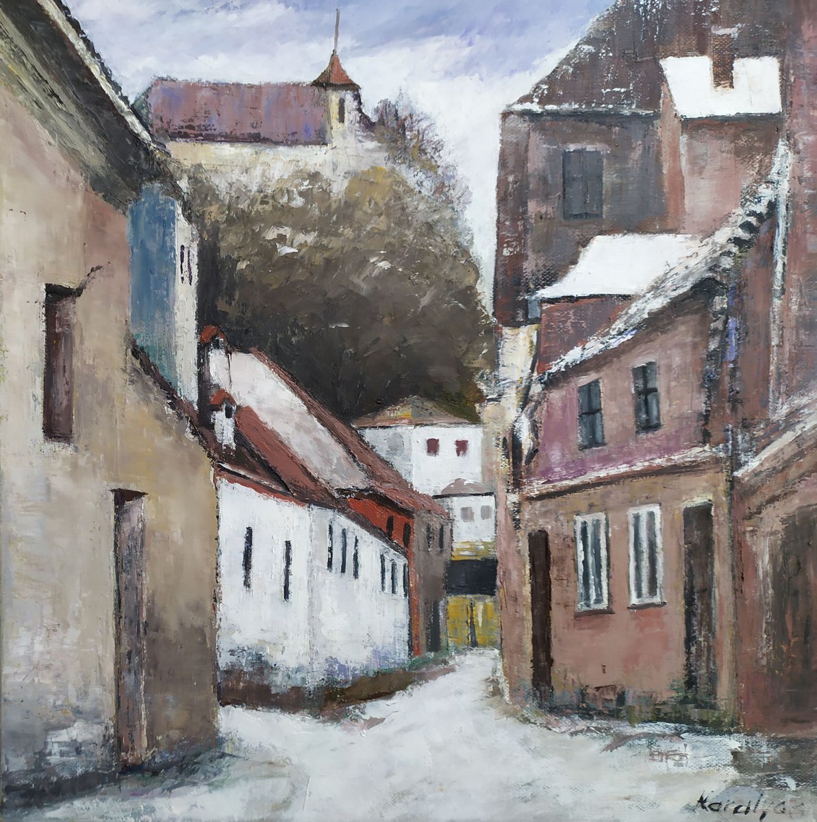 Beginning of winter in Sighisoara by Maria Karalyos