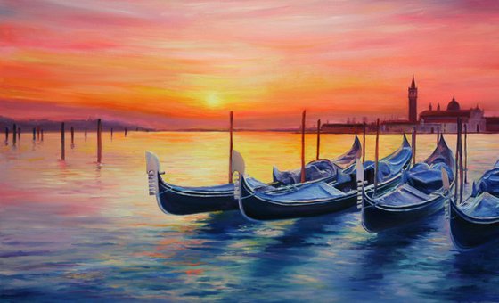 Magical Sunset in Venice