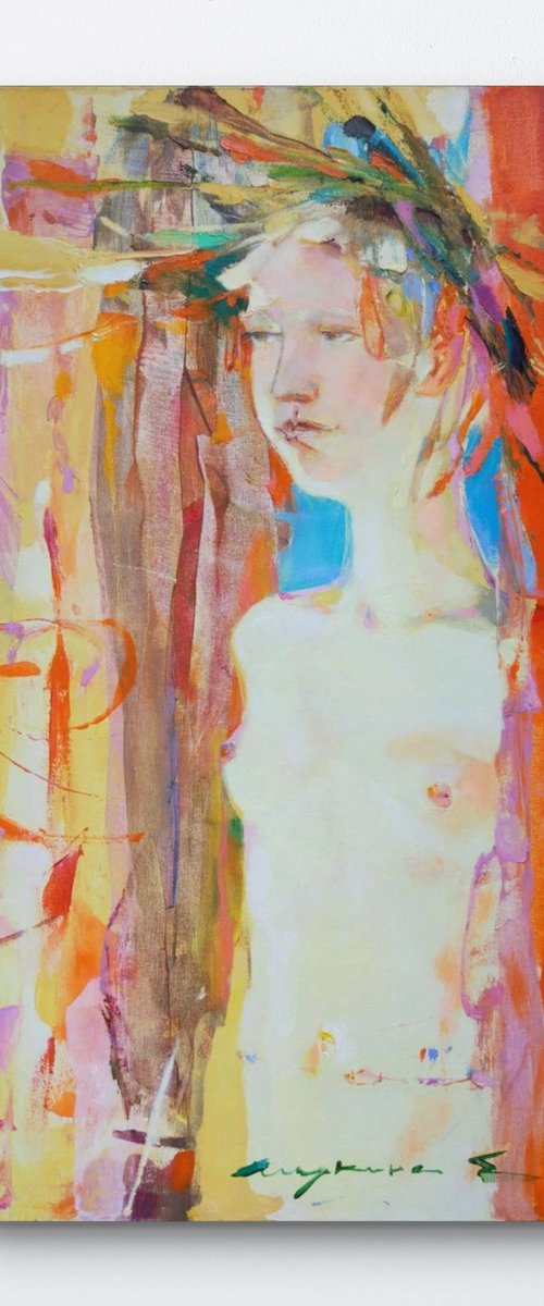 Helga. Girl and sun by Helen Shukina