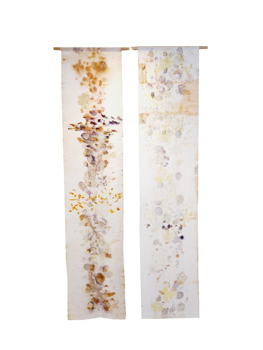 Impressionistic Botanical Print By Irina Goleva, 39 X 90, From The Earth X, Original Artwork