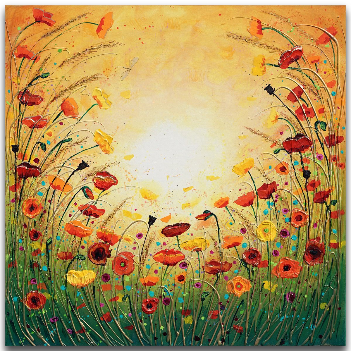 Sunshine Joyous Flowers by Amanda Dagg