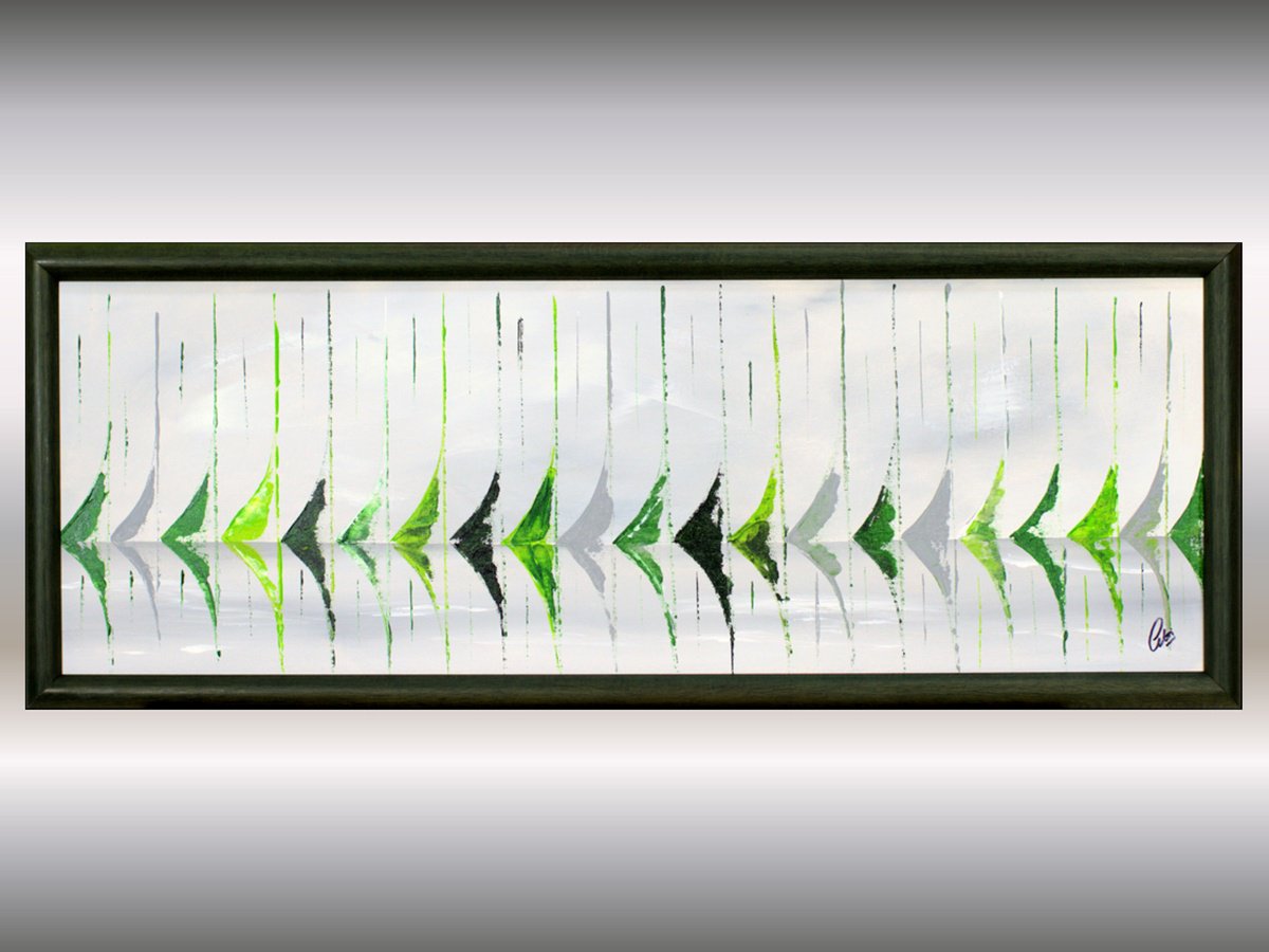  Going Green By Edelgard Schroer, 42 X 16, Artwork For Sale On Artfinder