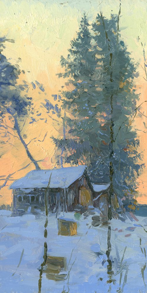 Fedoskino. Frosty morning by Simon Kozhin