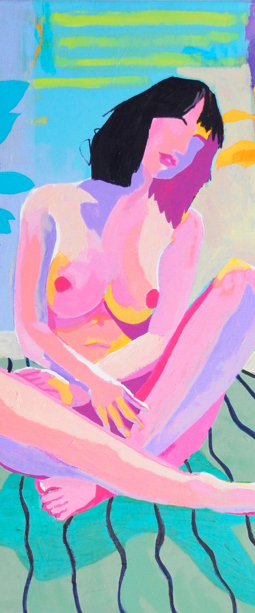 Abstract Female Nude Figure Study by Andrew Orton