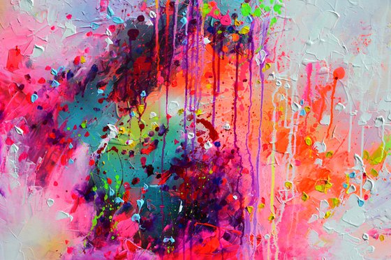 Fresh Moods 51, Large Gallery Quality Ready to Hang Abstract Painting FREE SHIPPING