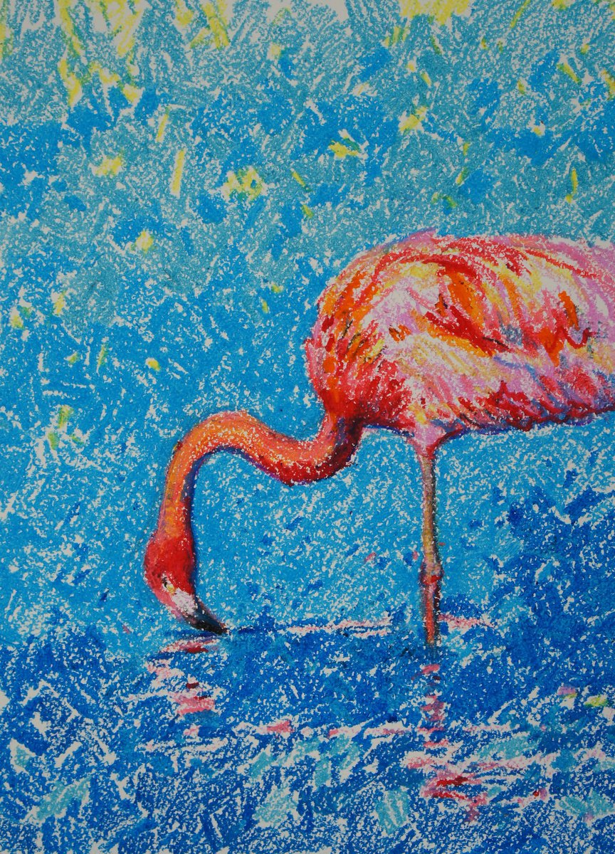 Flamingo -2 by Elena Sanina