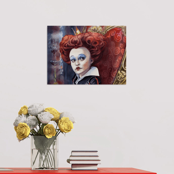 Red Queen. Helena Carter as Iracibetta, the Red Queen in Alice in Wonderland»