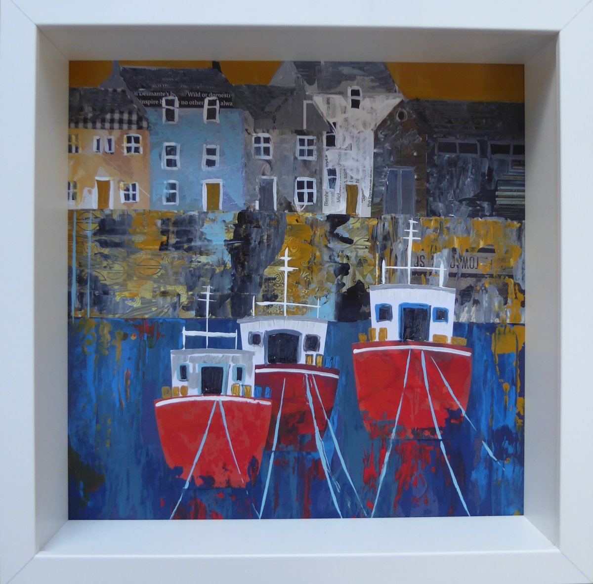 Cornish Trawlers by Elaine Allender