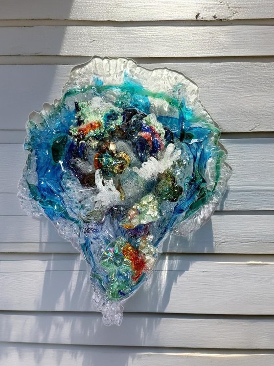 Glass Sculpture Ocean