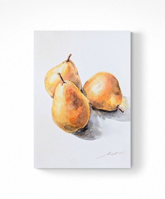 "trio of pears"