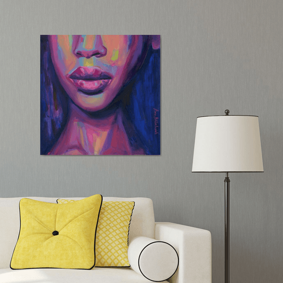 Chic ▪︎ modern African woman wall art