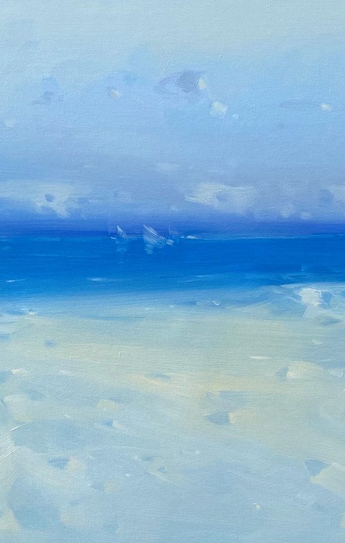 Pacific Coast, Original oil painting, Handmade artwork, One of a kind by Vahe Yeremyan