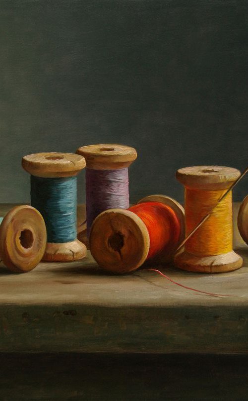 Cotton Bobbins by Albert Kechyan
