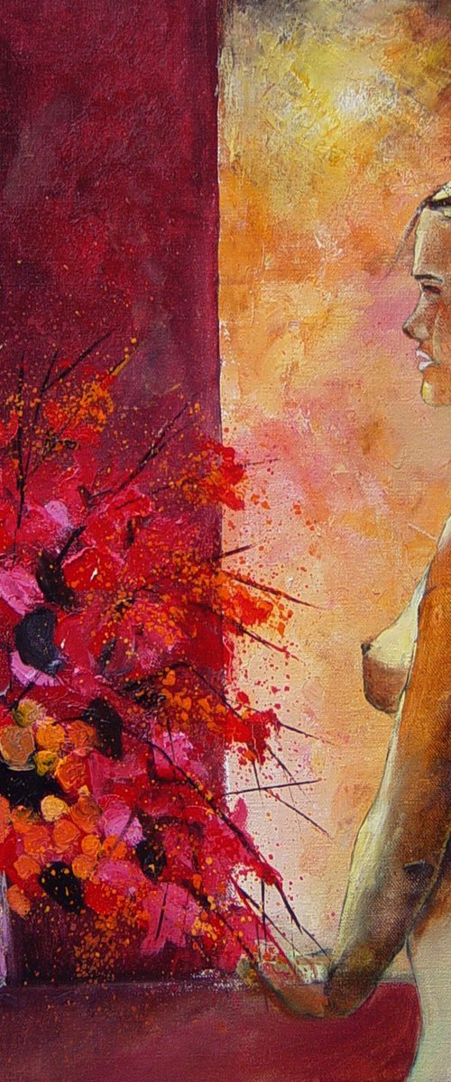 Red flowers for Samantha by Pol Henry Ledent