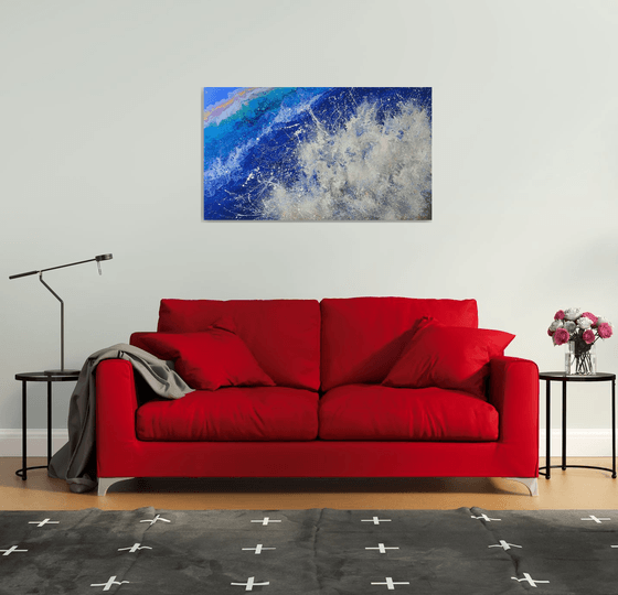 Seascape  "Wave" LARGE Painting