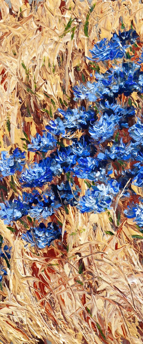 Cornflowers by Liudmila Pisliakova