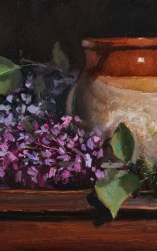 Lilac and Pitcher by Pascal Giroud