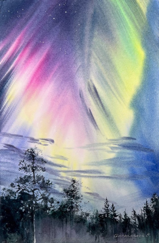 Silent Aurora (Diptych)