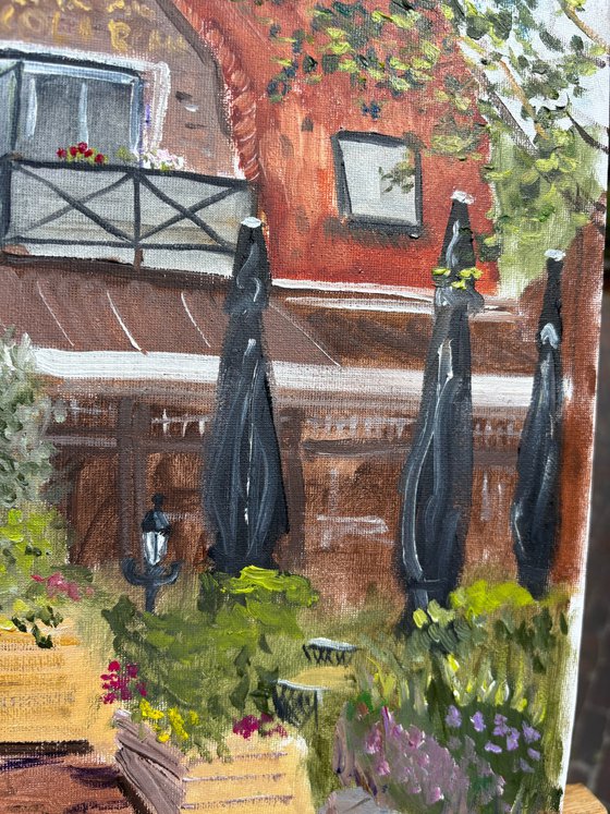 Cafe in Beilen. PleinAir