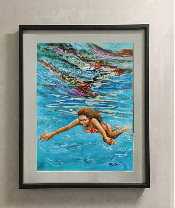 Girl swimming56A