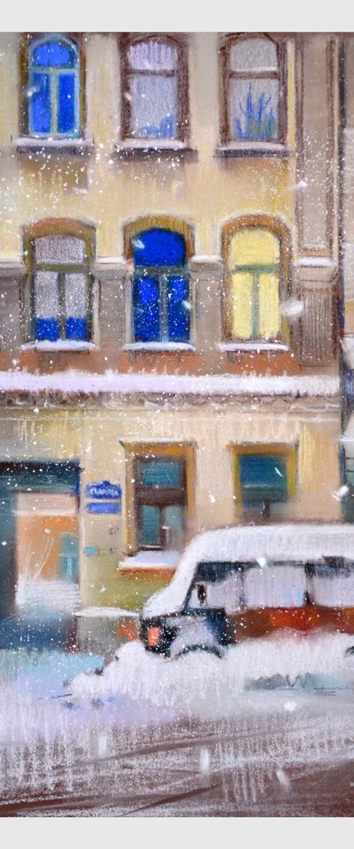 a very snowy day by Alexandra Sergeeva