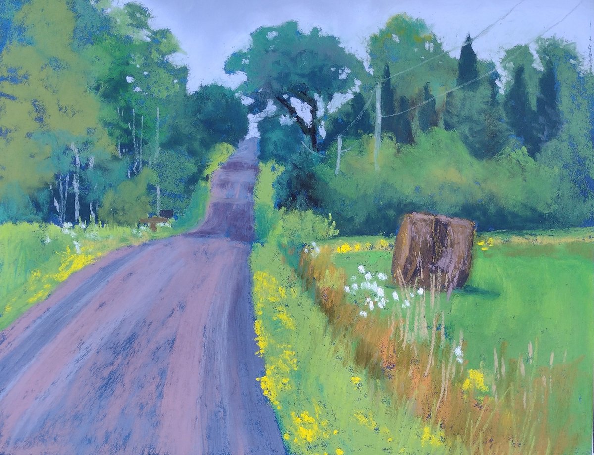 Impressionistic Landscape Painting By Joanne Carmody Meierhofer, 14 X 11, Port Wing Plein Air, Original Artwork