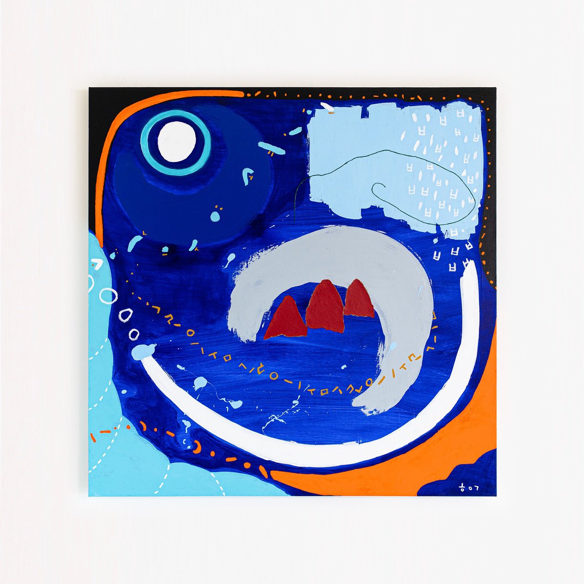 Whisper of the night (40x40 | 101x101cm) by Hyunah Kim